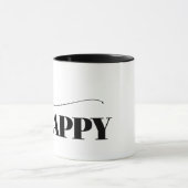 Mug Soyez heureux de la typographie (Centre)