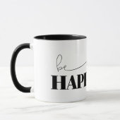 Mug Soyez heureux de la typographie (Gauche)