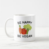 Mug Soyez Heureux d'être Vegan (Gauche)