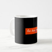 Mug Soyez humain Jour des Chemises Orange (Devant gauche)