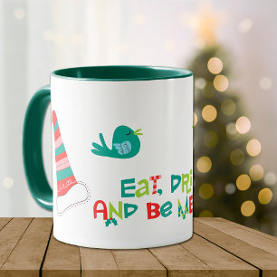 Mug Soyez joyeux Rétro Images de Noël