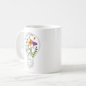 Mug Soyez La Citation Motivationnelle Du Fleur sauvage (Devant gauche)
