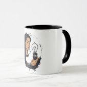 Mug Soyez la lumière dans le noir (Devant droit)