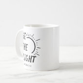 Mug Soyez La Religion Lumière Bible Verse (Devant gauche)