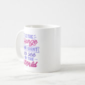 Mug Soyez le changement que vous voulez voir (Devant gauche)