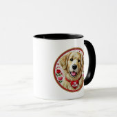 Mug Soyez le mien Valentine Golden Retriever Coffee Mu (Devant droit)