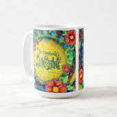 Mug Soyez le soleil de quelqu’un "Inspirivity" Café Mu (Devant gauche)
