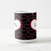 Mug Soyez les coeurs de conception graphique de mine (Centre)