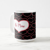 Mug Soyez les coeurs de conception graphique de mine (Devant gauche)