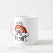 Mug Soyez lesbienne faites des crimes (Devant gauche)