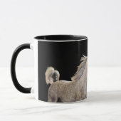 Mug soyez libre. collection de cheval. gris Arabe (Gauche)