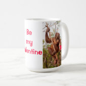 Mug Soyez ma fan d'orang-outan de Valentine (Devant droit)