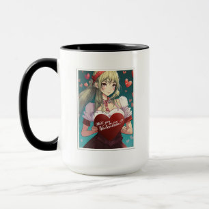 Mug Soyez ma Saint-Valentin dans le style Manga 33893