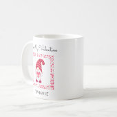 Mug Soyez ma Saint Valentin mignonne Gnome avec coeur  (Devant gauche)