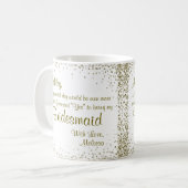 Mug Soyez mes confettis d'or de la demoiselle (Devant gauche)