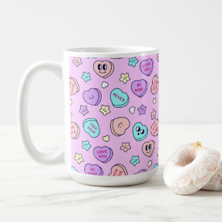 Mug Soyez Mine Pastel Coeur et Star Lavender