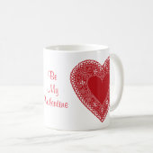 Mug Soyez mon coeur de dentelle Vintage Valentine (Devant droit)