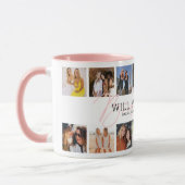 Mug Soyez mon Collage photo de demoiselle d'honneur (Gauche)
