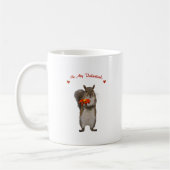 Mug Soyez mon Valentine d'écureuil mignon (Gauche)