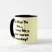 Mug Soyez Nice les T-shirts et les cadeaux (Devant gauche)