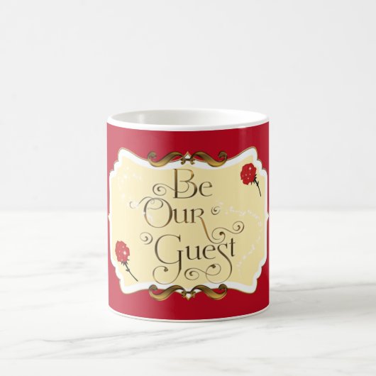Mug Soyez Notre Invité Red Rose Sparkle (Centre)