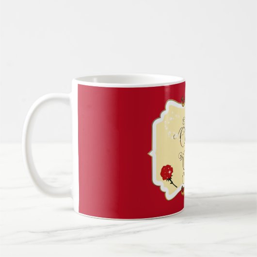 Mug Soyez Notre Invité Red Rose Sparkle (Gauche)