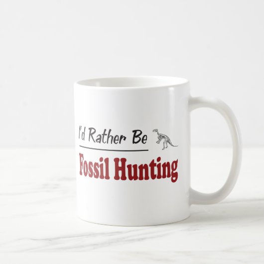 Mug Soyez plutôt chasse fossile (Droite)