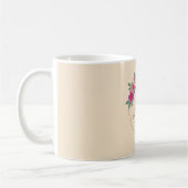 Mug Soyez prêts Profitons de | Elégante aquarelle flor (Gauche)