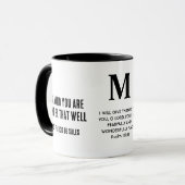 Mug SOYEZ QUI VOUS ÊTES Inspirant Christian Monogramme (Devant gauche)