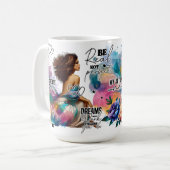 Mug Soyez Réel Pas Parfait Inspirant (Devant gauche)