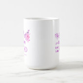 Mug Soyez Toujours Chrétien Citation Violet Rose flora (Centre)