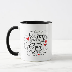 Mug Soyez toujours et sachez que je suis Dieu, dessiné
