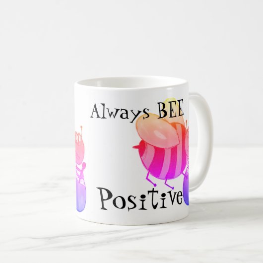 Mug Soyez toujours positif (Devant droit)