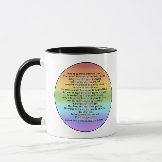 Mug Soyez transparent (Gauche)