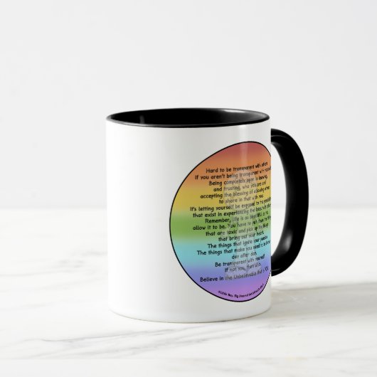 Mug Soyez transparent (Devant droit)