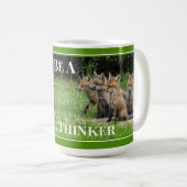 Mug Soyez un Fox libre penseur (Devant droit)
