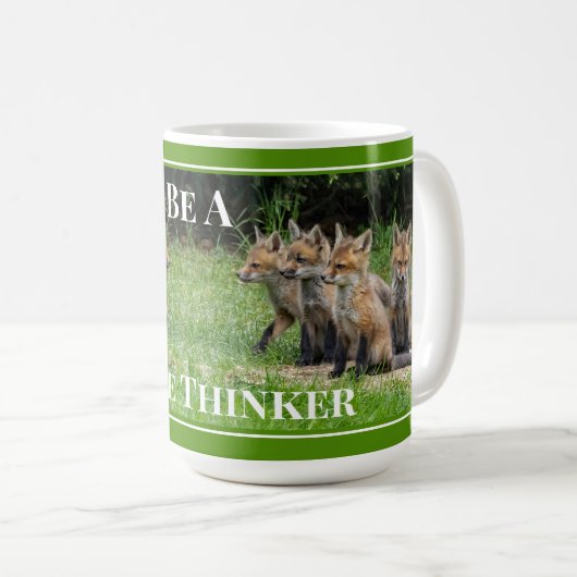 Mug Soyez un Fox libre penseur (Devant droit)