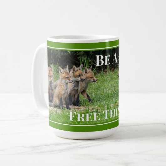 Mug Soyez un Fox libre penseur (Devant gauche)
