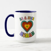 Mug Soyez un gentil Humain BOHO Heart Graphisme (Gauche)