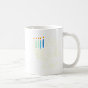 Mug Soyez une lumière Hanukkah joyeuse Menorah Cadeau