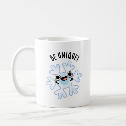 Mug Soyez unique Funny Snowflake Pun (Gauche)