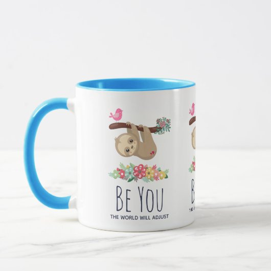Mug Soyez Vous, Le Monde Aidera Drôle À Dire Sloth (Gauche)