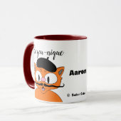 Mug Soyez Vous-même Chat à Moustache de Dessin Animé P (Devant gauche)