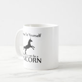 Mug Soyez vous-même licorne (Devant gauche)