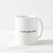 Mug Soyez vous-même, Moderne Typographie Simple (Devant droit)