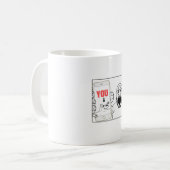 Mug Soyjak montre son mème téléphonique (Devant gauche)