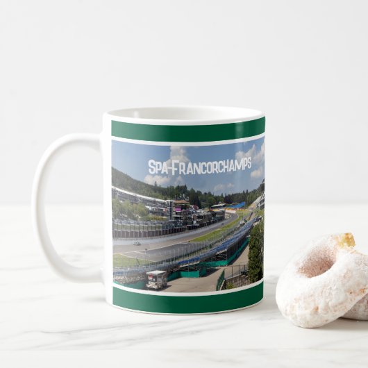 Mug Spa-Francorchamps F1 Race Circuit, Belgium (Avec donut)