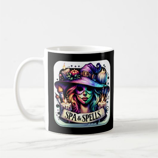 Mug "Spa & Spells" Witchy Relaxation Tee (Gauche)
