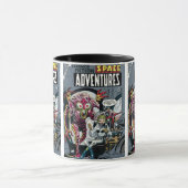 Mug Space Adventures #12 Bande dessinée rétro de scien (Centre)