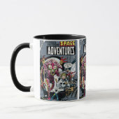 Mug Space Adventures #12 Drôle les années 50 Retro Sci (Gauche)